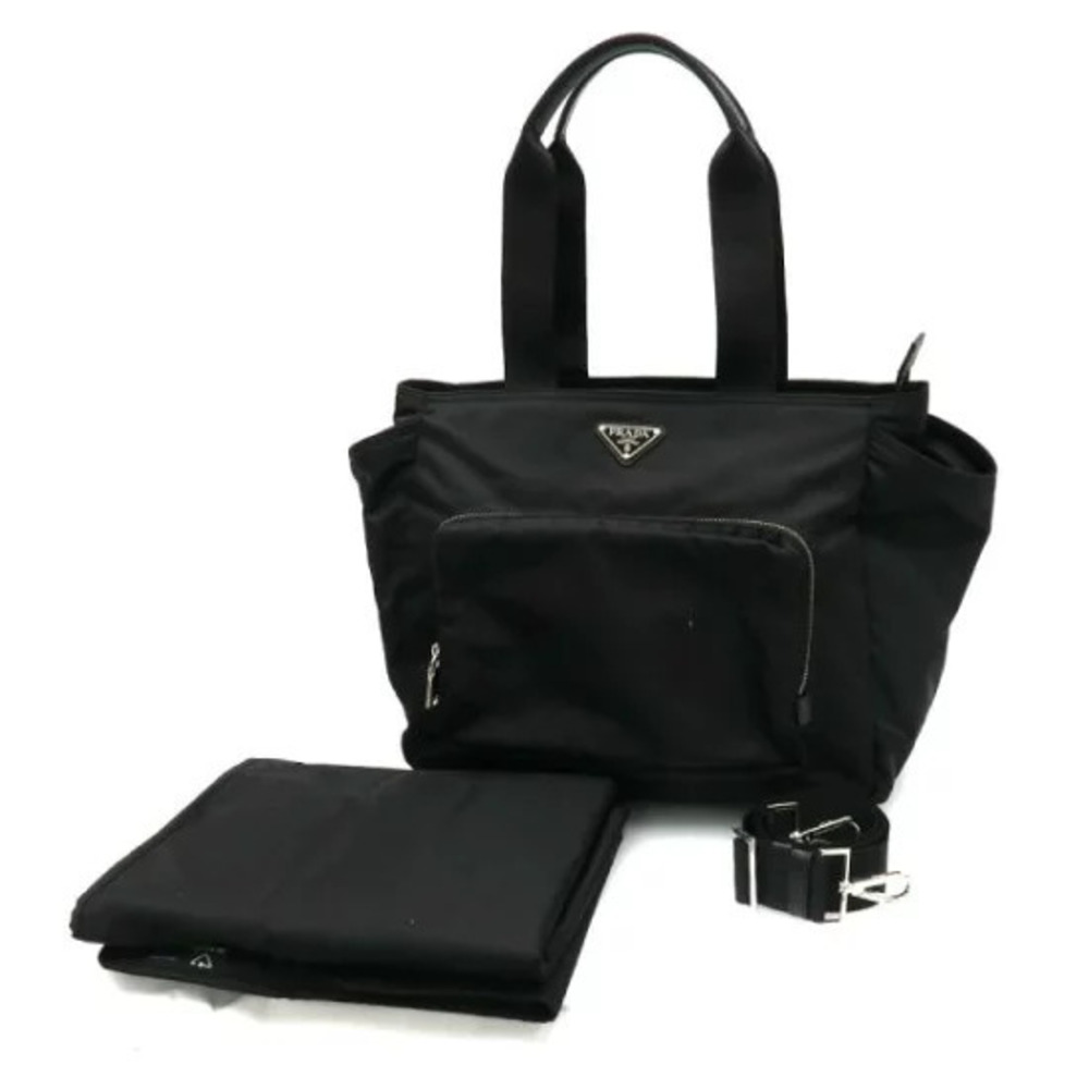 Prada baby bag signature enamel triangle logo